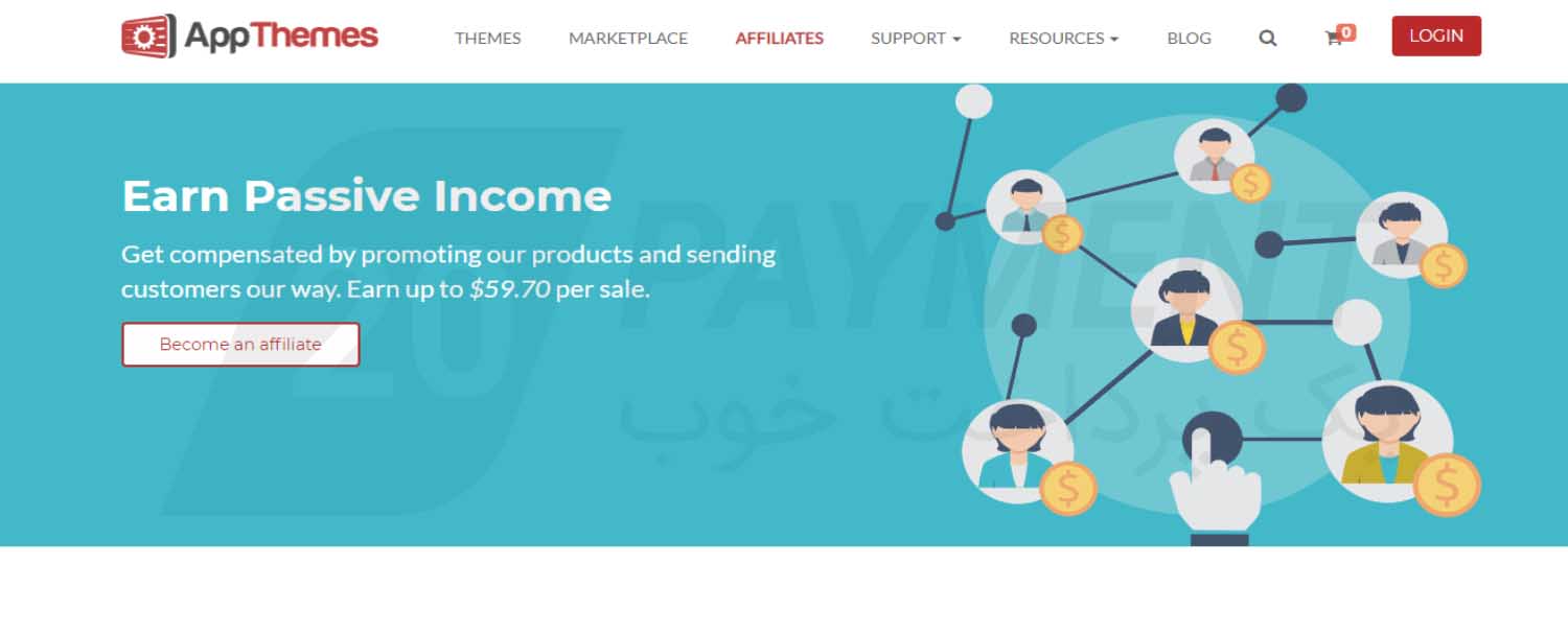 کسب درآمد ارزی از سایت AppThemes