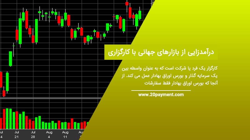 درآمدزایی از بازارهای جهانی با کارگزاری