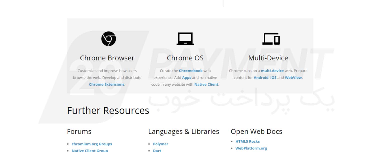 معرفی بخش developer در برنامه chrome کروم