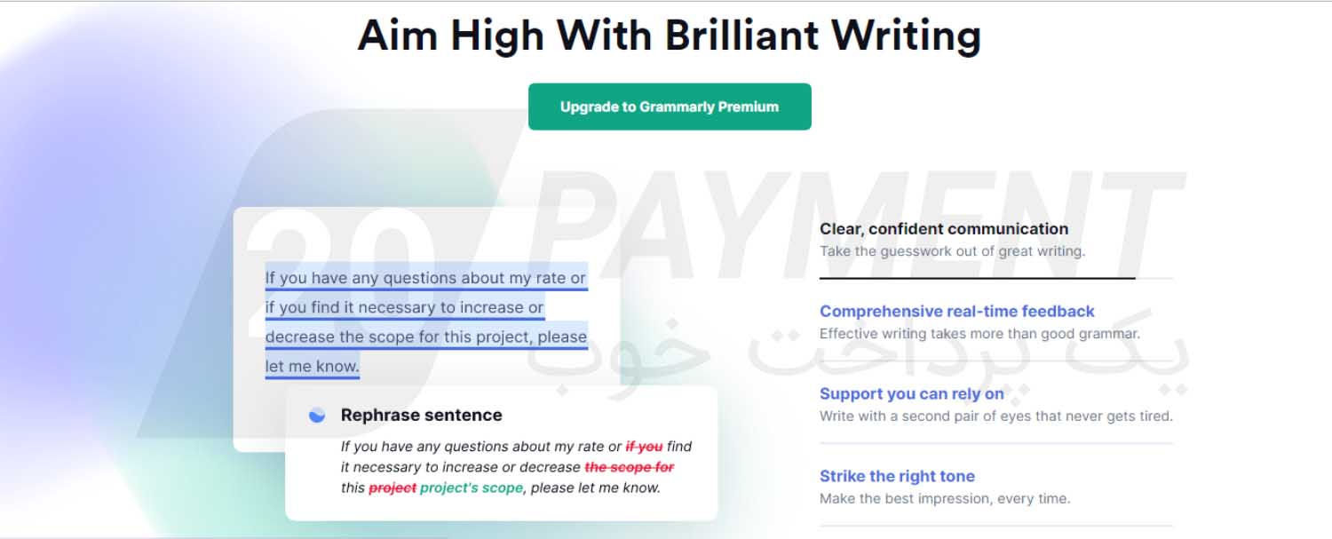 خرید اکانت پریمیوم Grammarly