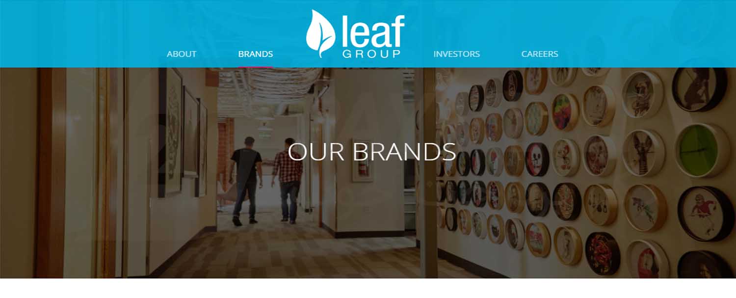 معرفی سایت لیف گروپ leaf group