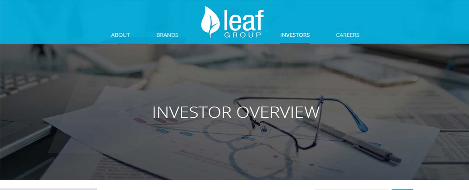 معرفی سایت لیف گروپ leaf group