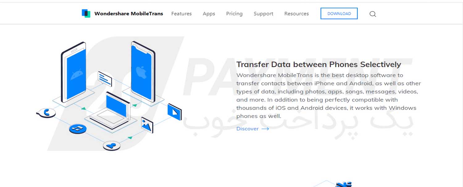 معرفی سایت mobiletrans.wondershare