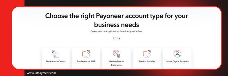 آموزش افتتاح حساب Payoneer از ایران