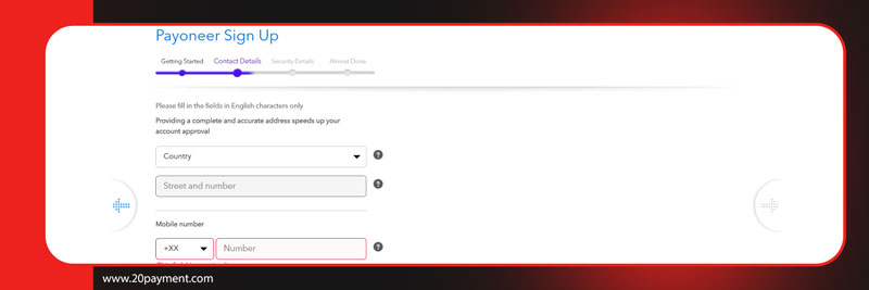 آموزش افتتاح حساب Payoneer از ایران