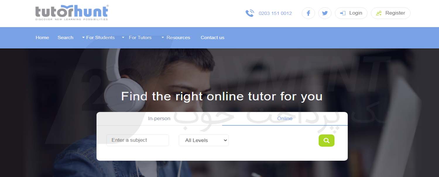 معرفی سایت Tutorhunt